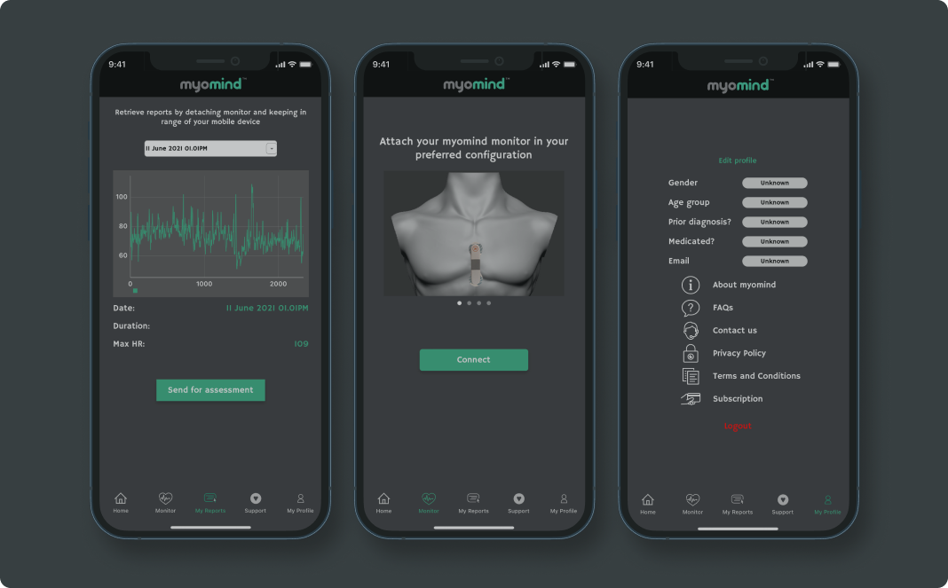 Mobile development of Mental Health App for iOS