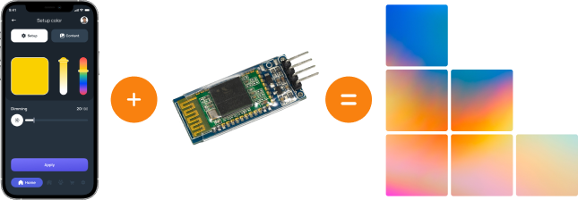 Polyscale – mobile App for controlling LED panels